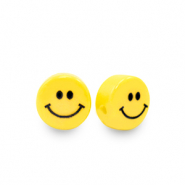 6 mm Kralen smiley Yellow