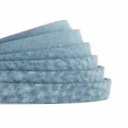 Echt DQ leer & suède Plat 5mm DQ leer