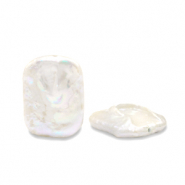 BQ Zoetwaterparels rechthoek Natural white