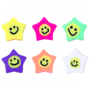 Polymeer kralen ster smiley Multicolour