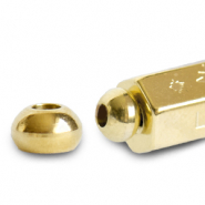 C.U.S&reg; sieraden message beads eindkap Goud (nikkelvrij)