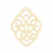 Resin hangers barok ruit Off white