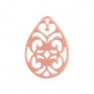 Resin hangers barok druppel Vintage pink