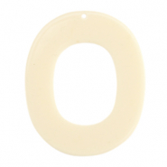Resin hangers ovaal Off white