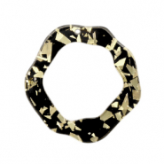 Resin hangers asymmetrisch Champagne-black