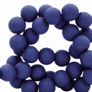 6 mm acryl kralen Dark royal blue