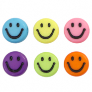 letterkralen van acryl smiley Multicolour