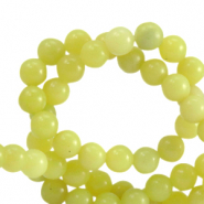Natuursteen kralen serpentijn 6mm Greenish yellow