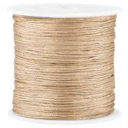 Macram&eacute; satijndraad 0.8mm Beige brown