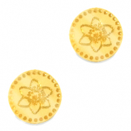 Plexx cabochons 12mm Birth flower December-Narcissus Gold