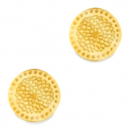 Plexx cabochons 12mm Birth flower November-Chrysant Gold