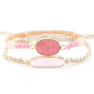 Inspiratiesets Tussenstukken van half edelsteen & crystal glas