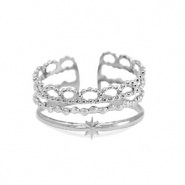 Roestvrij stalen (RVS) Stainless steel ringen Zilver