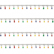 Roestvrij stalen (RVS) Stainless steel onderdelen jasseron spike Zilver-multicolour