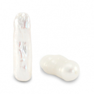 BQ Zoetwaterparels irregular high luster Natural white