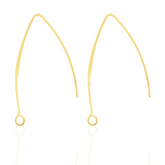 Roestvrij stalen (RVS) Stainless steel oorbellen Goud