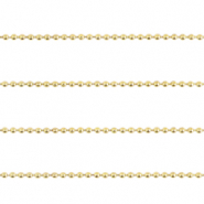 Onderdelen DQ metaal ball chain facet 2mm Goud (nikkelvrij)