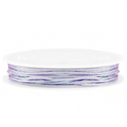 Macram&eacute; draad gevlochten 1mm Lilac purple metallic