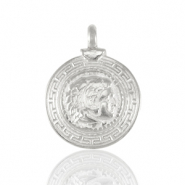 Bedels DQ metaal Alexander de Grote Antiek zilver (nikkelvrij)