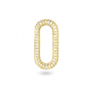 Zirkonia tussenstuk ovaal Gold