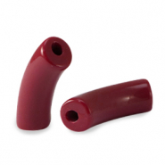 Acryl kralen tube Port red