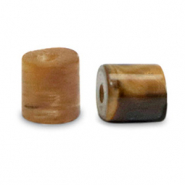 Natuursteen kralen tijgeroog disc 4x4mm Golden brown