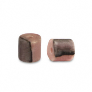 Natuursteen kralen marmer disc 2x2mm Pink-brown