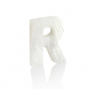 Schelp hangers specials letter R White (natuurlijke kleur)