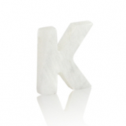 Schelp hangers specials letter K White (natuurlijke kleur)