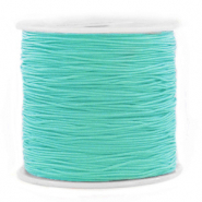 Macram&eacute; draad 0.8mm Dark turquoise blue