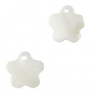 Schelp hangers specials bloem White (natuurlijke kleur schelp)