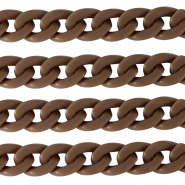 Acrylic chain 18mm matt Savannah brown