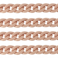 Acrylic chain 18mm matt Vintage pink