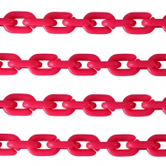 Acrylic chain 15mm matt Magenta pink