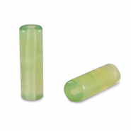 Natuursteen kralen agaat tubes Green