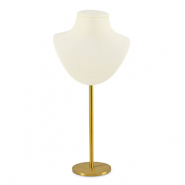 Sieraad display voor kettingen buste Gold-beige
