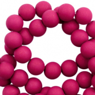 8 mm acryl kralen Magenta pink