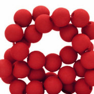 6 mm acryl kralen Crimson red