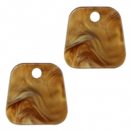 Resin hangers trapezium Harvest orange-brown