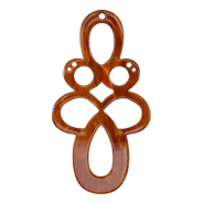 Resin hangers barok Topaz brown