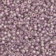 Miyuki rocailles 11/0 Transparent matte ab smoky amethyst 11-142fr