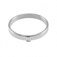 Roestvrij stalen (RVS) Stainless steel onderdelen ringen met oogje Silver