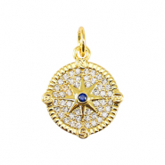 Brass TQ metaal bedels ster Gold