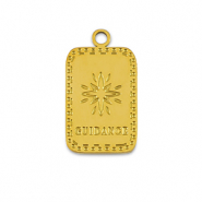 Roestvrij stalen (RVS) Stainless steel bedels La Luna 'Guidance' Gold