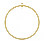 Roestvrij stalen (RVS) Stainless steel bedels 52mm Gold