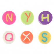 Polymeer kralen letter Multicolour