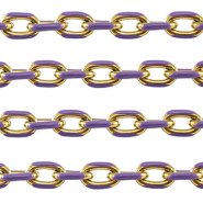 Roestvrij stalen (RVS) Stainless steel onderdelen jasseron ankerketting Gold-purple
