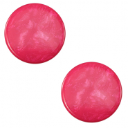 12 mm platte cabochon Polaris Elements Jais Pink blast