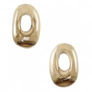 DQ Grieks keramiek kralen ovaal Greige