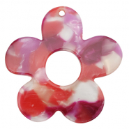 Resin hangers bloem Multicolor pink